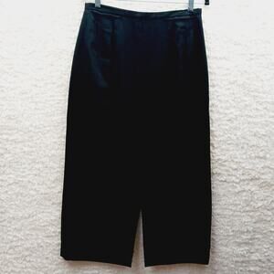 Skirt Wool Harvé Benard Black Capsule Wardrobe Quiet Luxury Old Money Size 10